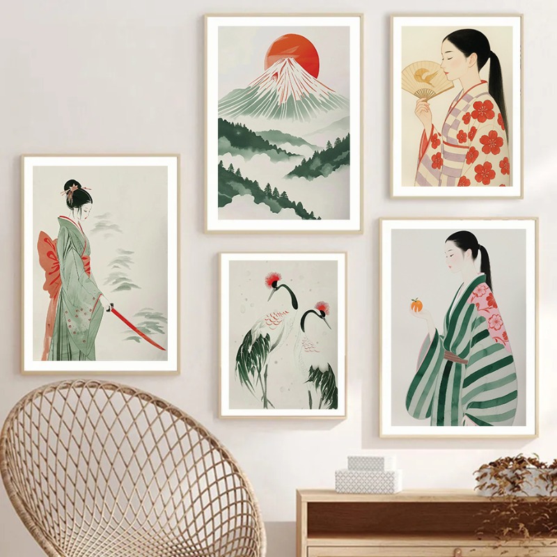 Mount Fuji & Crane Japanischer – Japanese Lifestyle And Traditions Bewertung und Preis